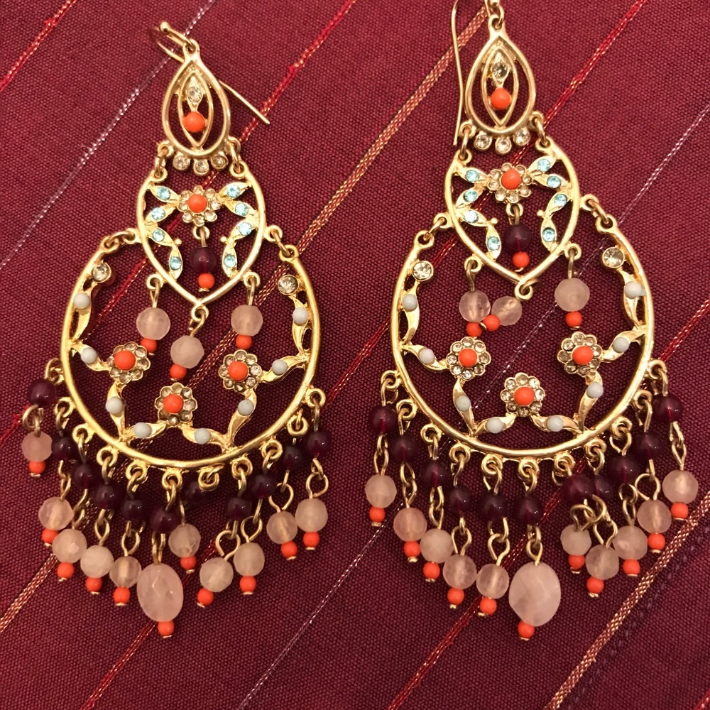 Lee Angel Beaded Chandelier Earrings